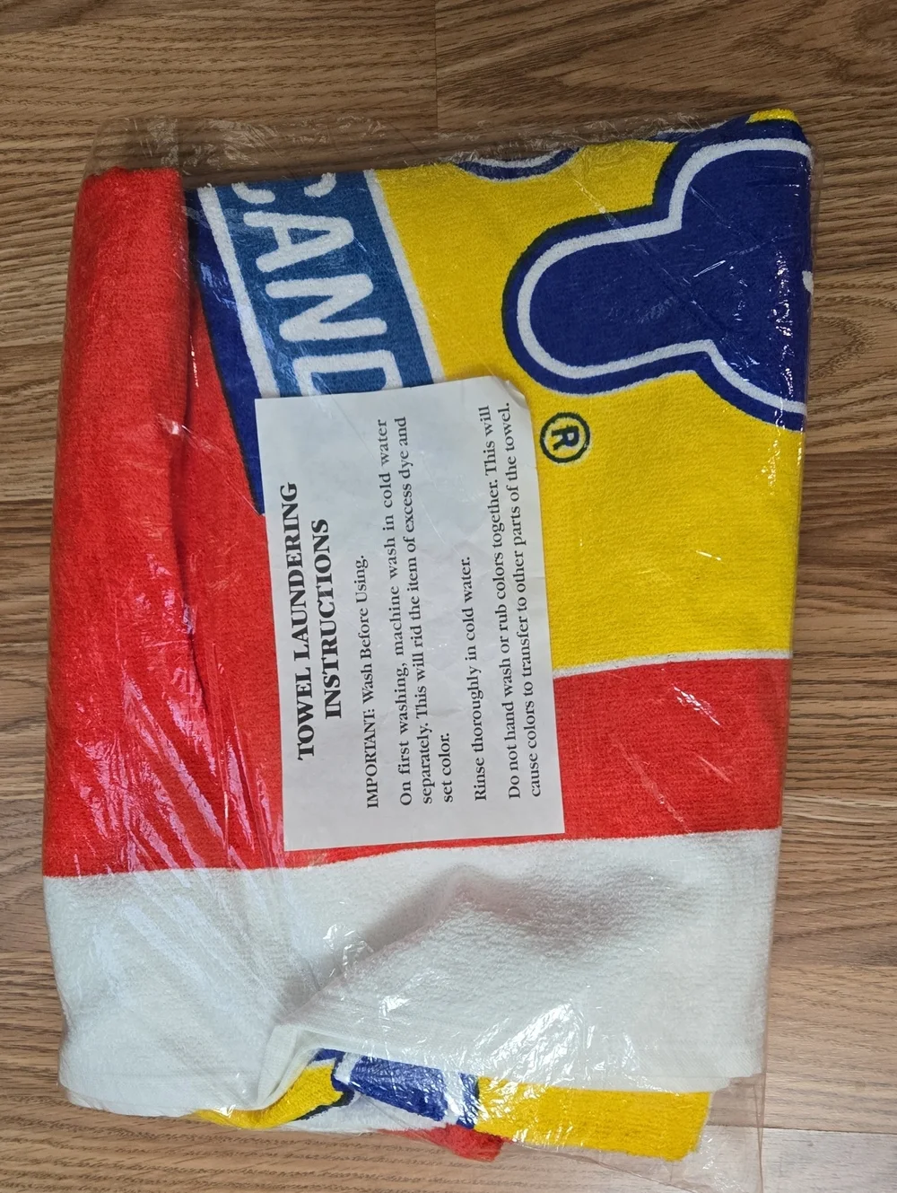 Vintage 90s Bit O Honey Logo Beach Towel